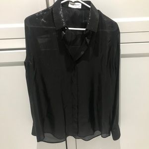 Saint Laurent Silk-blend Lamé Shirt